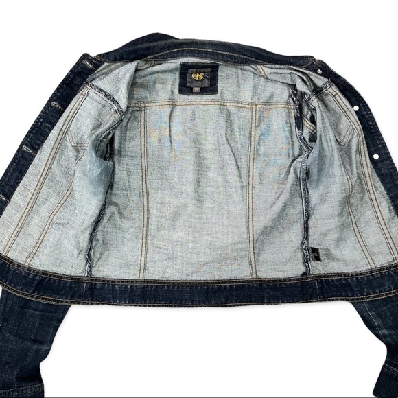 OBR Limited Dark Wash Jean Jacket sz XS - Picture 6 of 15